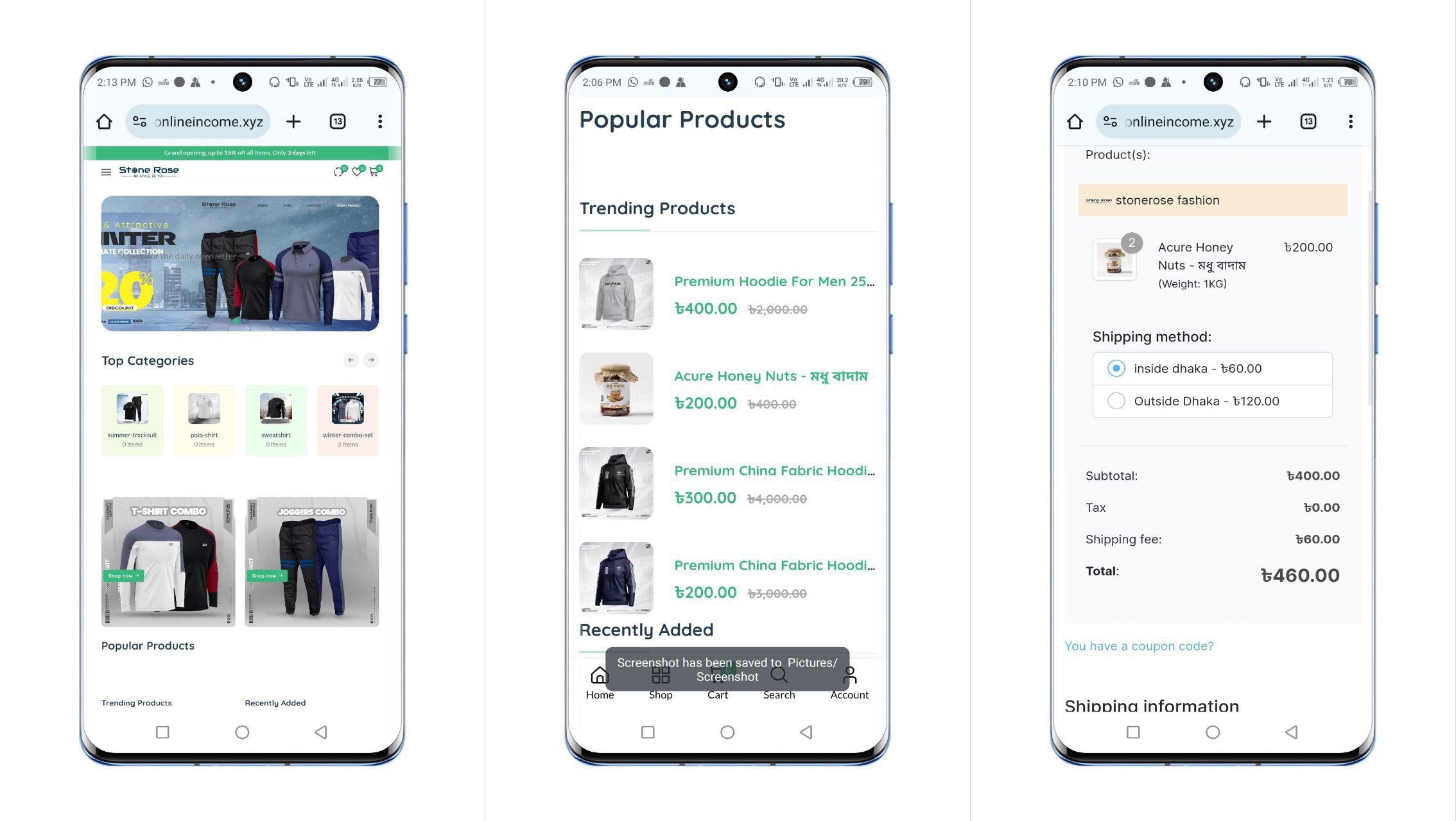 Ecommerce website