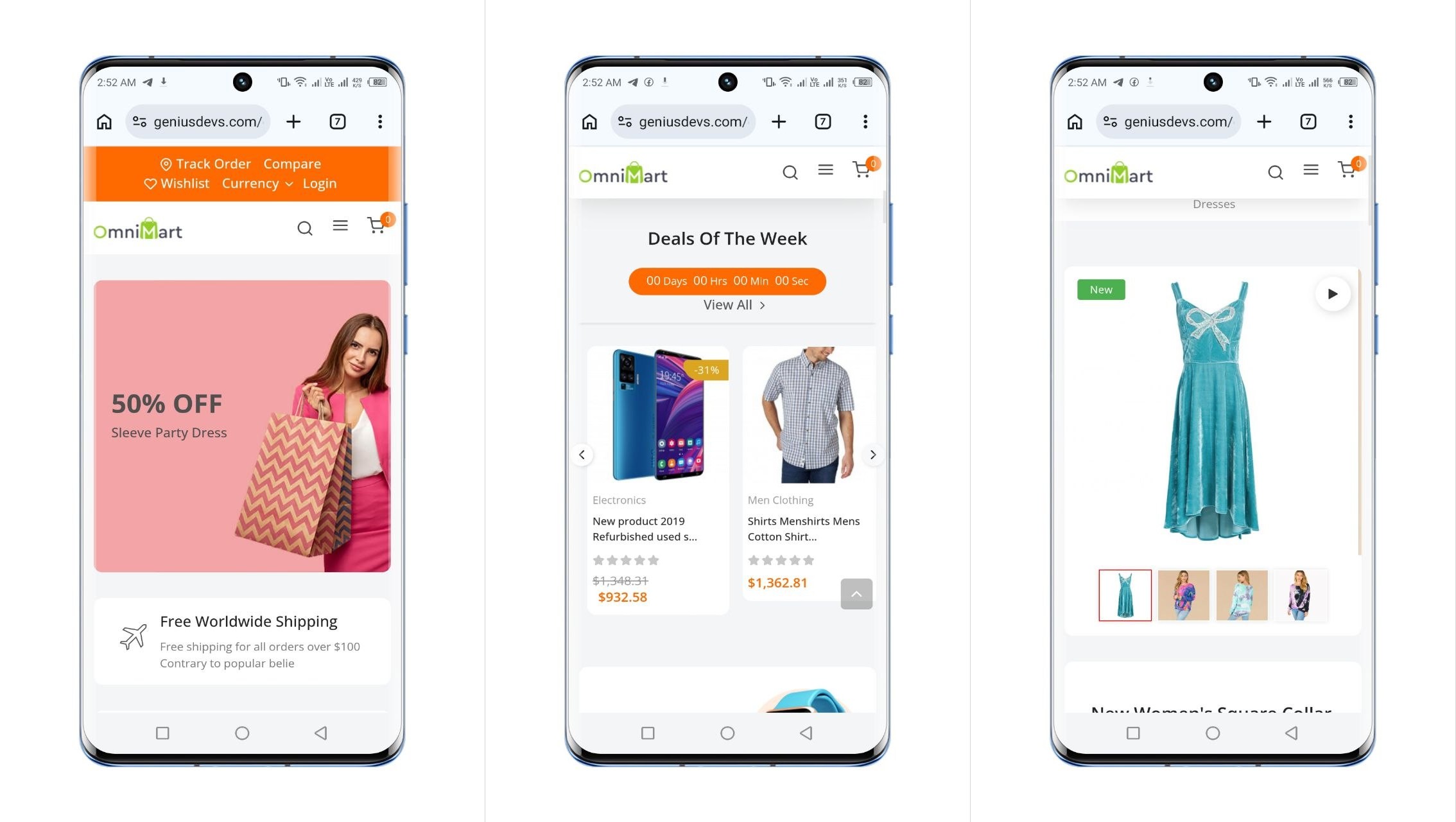 Ecommerce website - Free PHP Script & Premium Website Setup